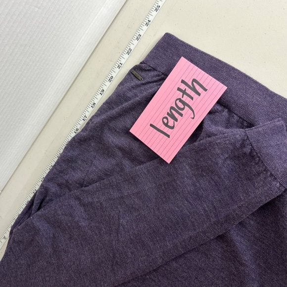 Hugo Boss Slim Fit Crewneck Cozy Knit Purple Sweater 100% Virgin Wool Size L - Picture 6 of 12